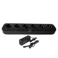 bftech dc-5-6 6-way gang charger for bf-f8rt,bf-f8hp, uv-5riii,bf-f5xt, bf-f5xp, bf-f8+, baofeng uv-5r (bl-5 battery)