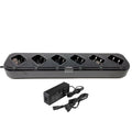 bftech dc-8-6 6-way gang charger for uv-82hp, uv-82rt,gmrs-v1, murs-v1, uv-82c, baofeng uv-82 (bl-8 battery)