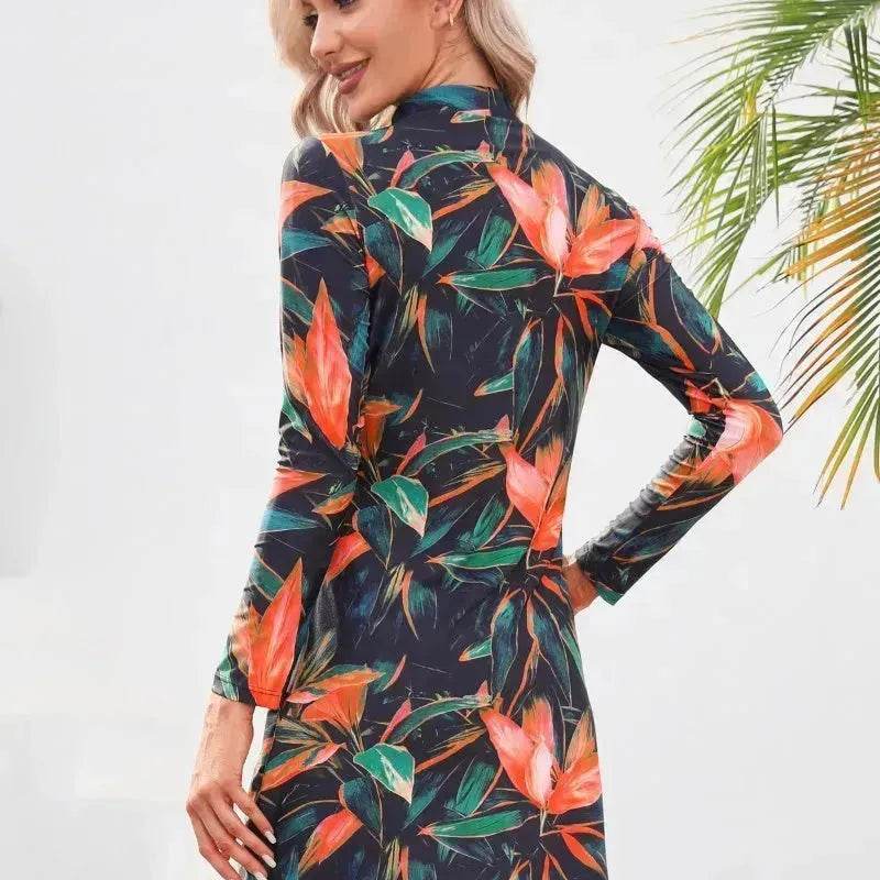 Long Sleeve ArabSwimsuit With Hat Included Chest Pad 3 Piece Set Conservative Swimwear