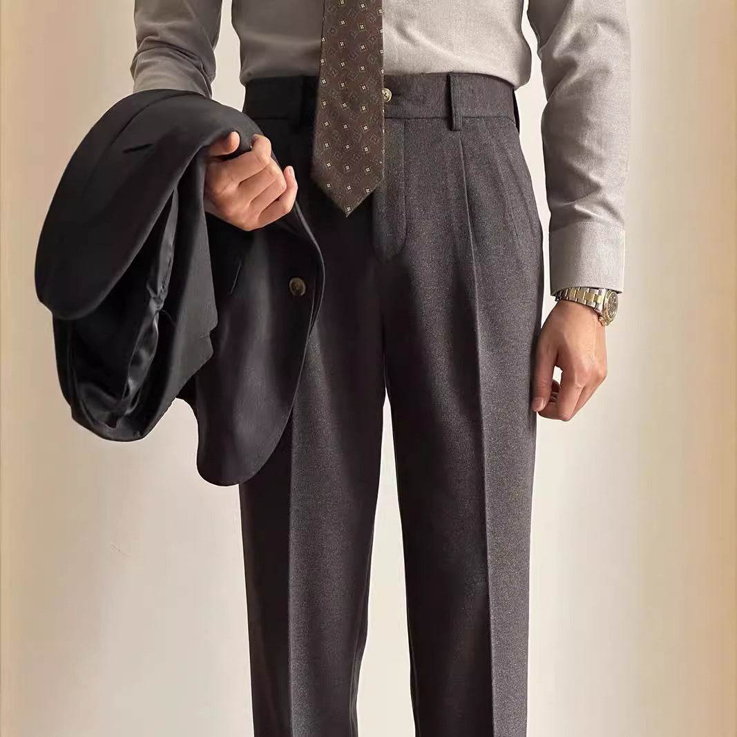 Straight Fitted All-matching formal business Office Work Suit Pants trouser  For Men