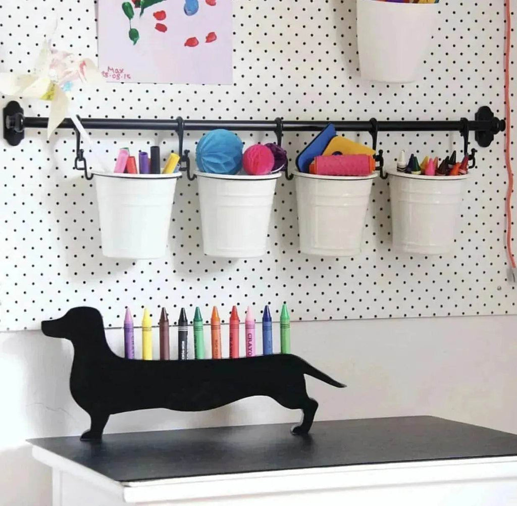 Dachshund Crayon Storage Ornaments
