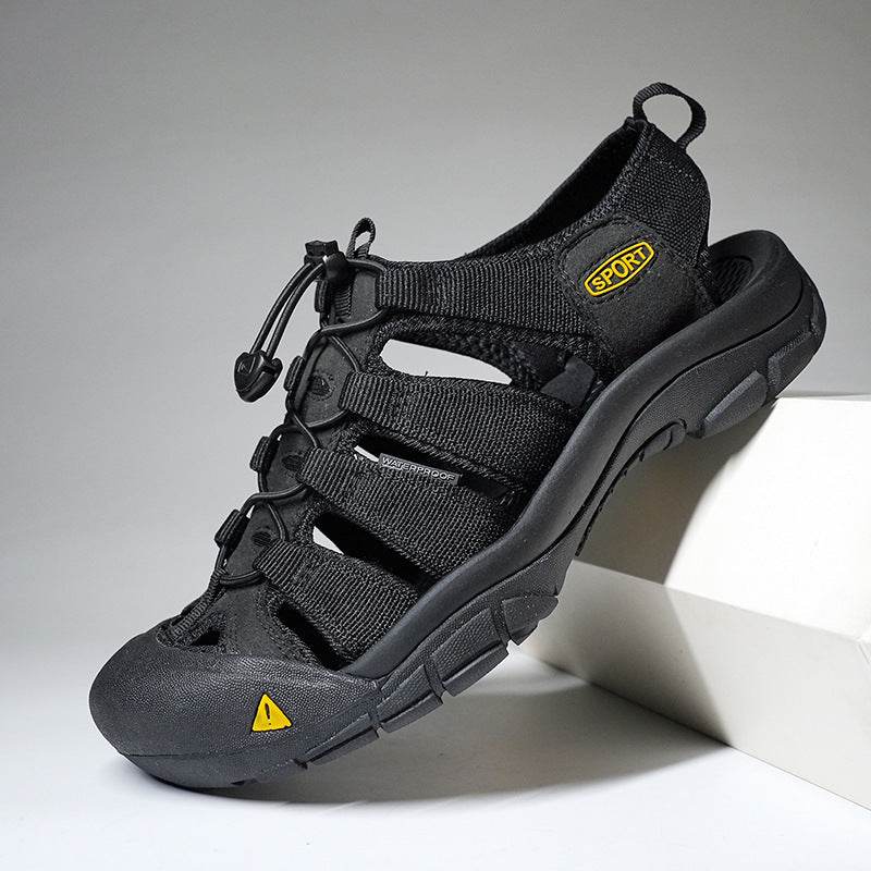 Men's Thick Bottom Toe Cap Beach Upstream Plus Size Outdoor Casual Shoes