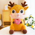 Cute Sika Deer Plush Toy Rag Doll Sleeping Pillow