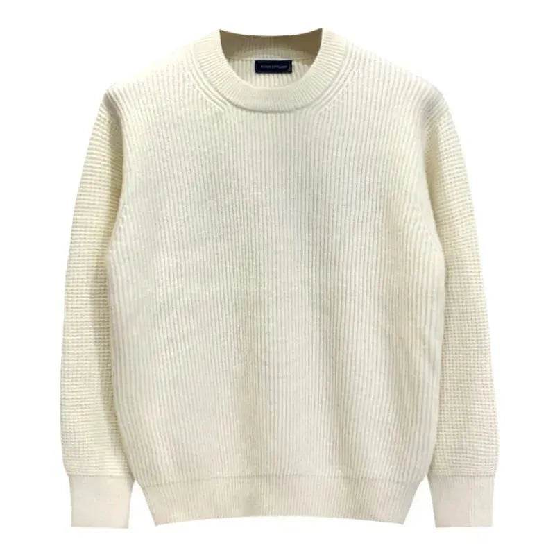 Autumn Fashion Knitted Woolen Thick Round Neck Pullover Sweater for men