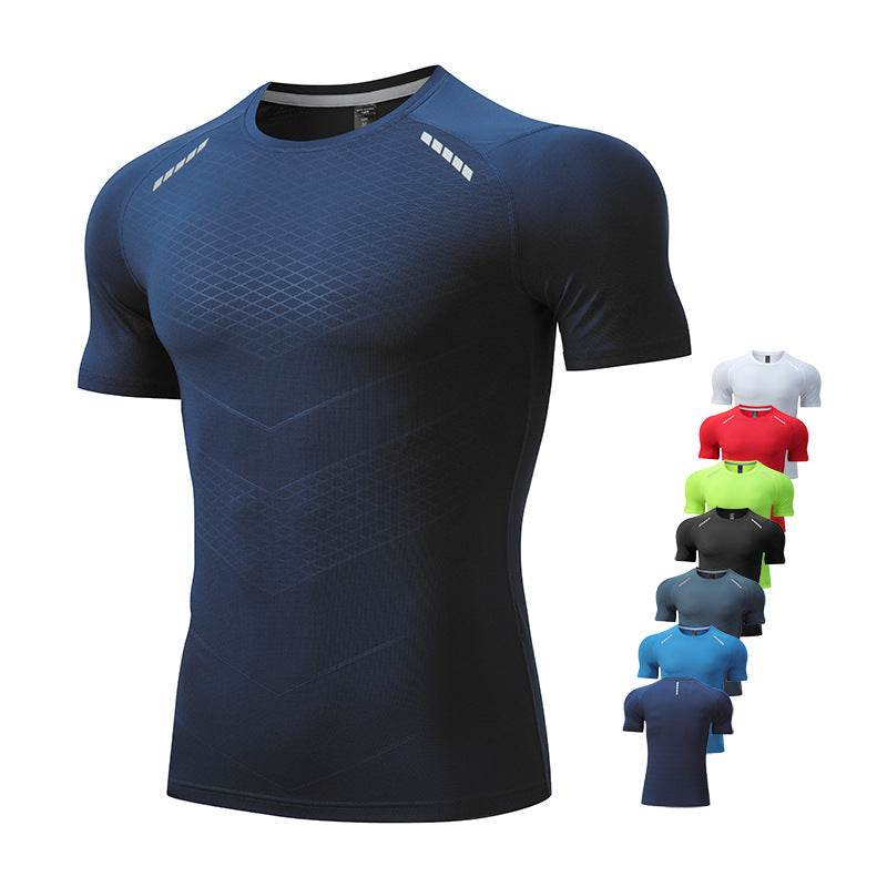 Muscle fit Gym T-shirt exercise shirts men's athletic shirt