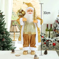 Christmas Decoration Supplies Fabric Santa Claus Doll Props Ornaments