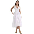 Women's Summer French Seaside Vacation Waist-tight Temperament Midi Skater Dress
