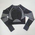 Women Tight Long Sleeve Fitness Workout Yoga Running Gym Crop top