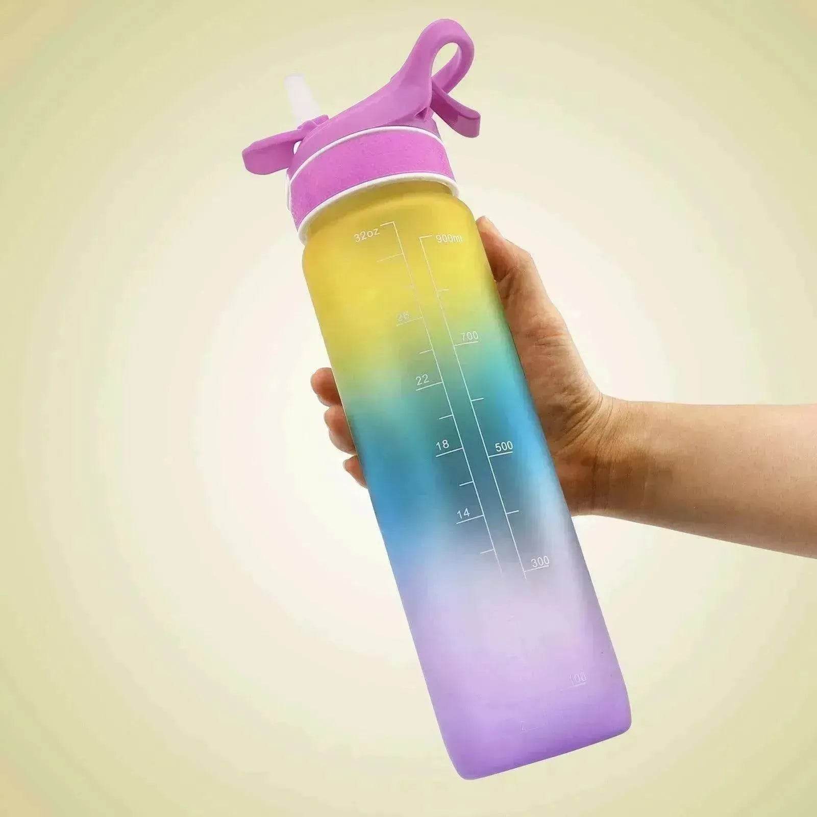 1000ML Plastic Spray Water Bottle perfect for sports & outdoor activities