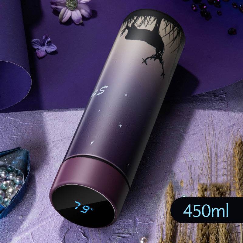 Intelligent temperature display mug