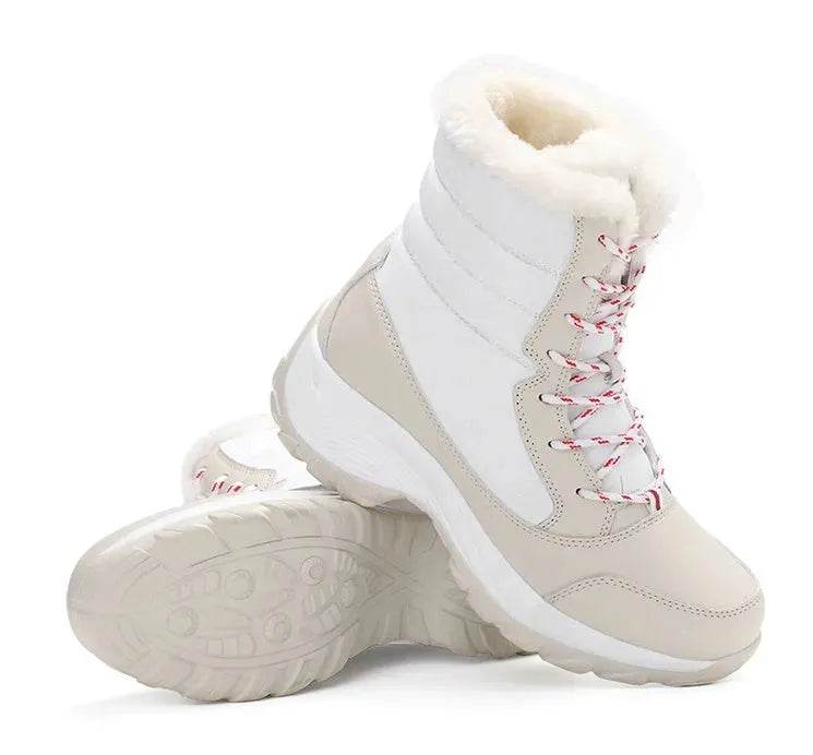 Women’s Winter Snow Boots, Waterproof High Ankle, Warm Plush Lined