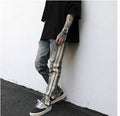 Distressed Retro Denim Jeans Pant Men
