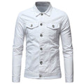 Solid color denim jacket shirt Jeans