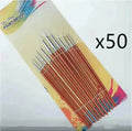 12Pcs  Lot Round Shape Nylon Hair Wooden Handle Paint Brush Set Tool For Art School Watercolor Acrylic Painting