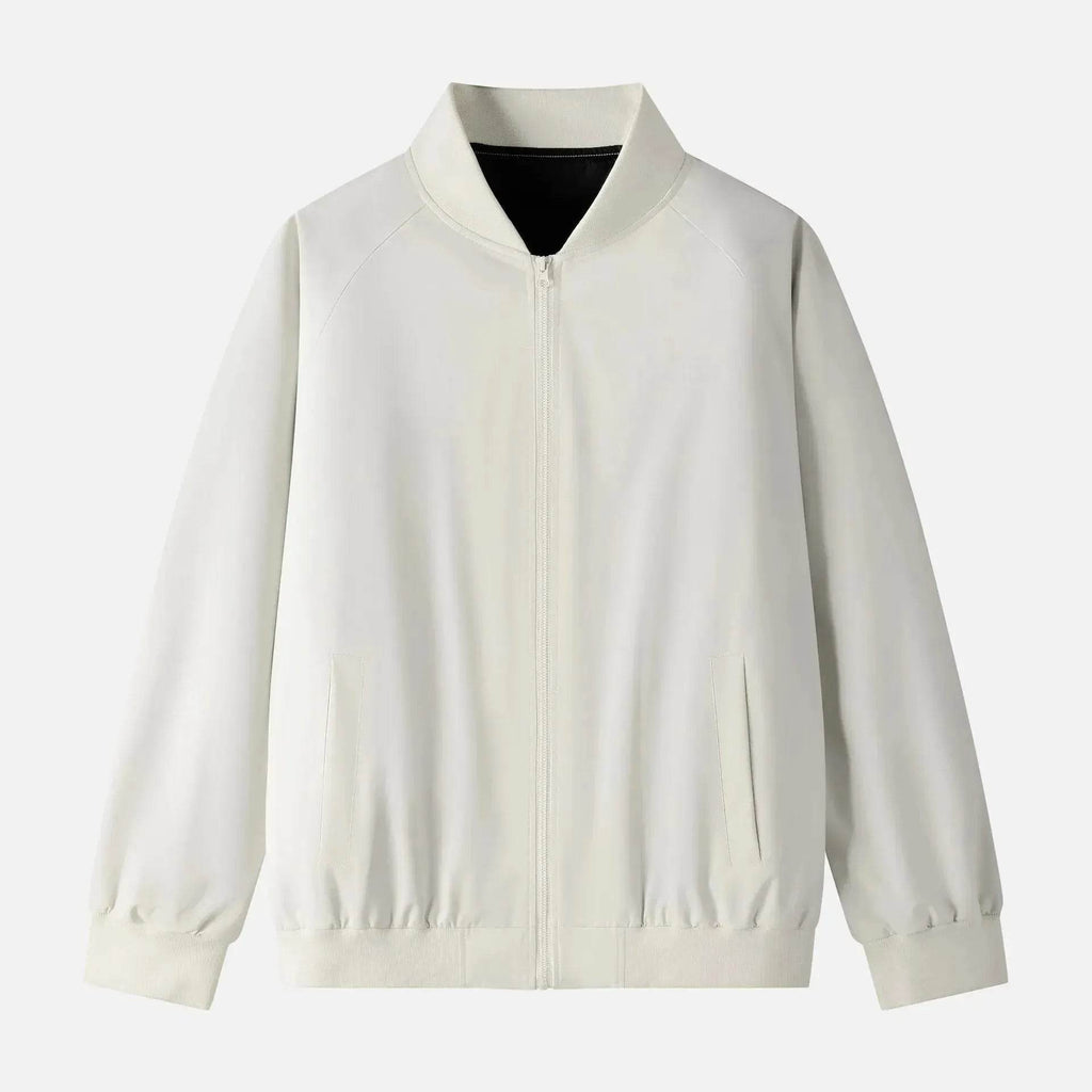 Autumn Casual All-matching Plain Baseball Uniform Cardigan Jacket Men