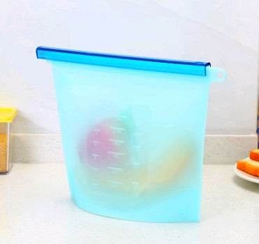 Reusable Silicone food storage bag vacuum sealed bag