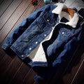 Denim Bomber Jacket – Slim Fit Youth Winter Casual Jacket