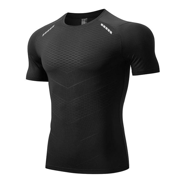 Muscle fit Gym T-shirt exercise shirts men's athletic shirt
