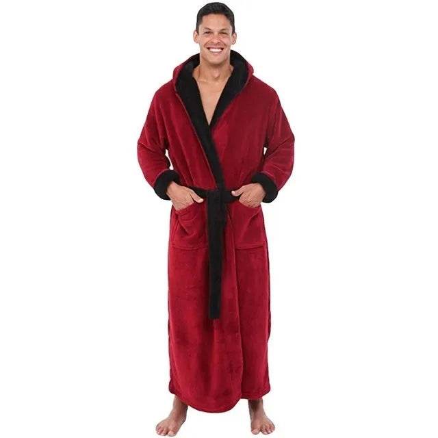Men's Winter Pajamas – Soft Cotton Long Sleeve Warm Sleepwear