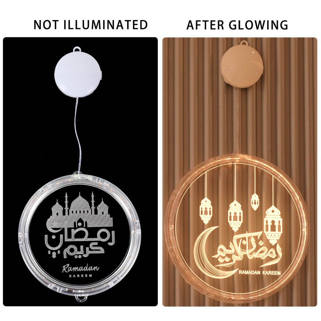 EID Mubarak Moon Star Eid Mubarak Garland LED Curtain String