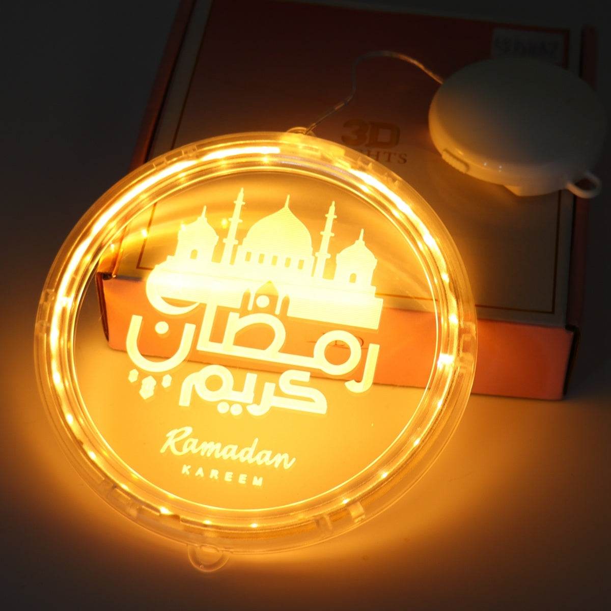 EID Mubarak Moon Star Eid Mubarak Garland LED Curtain String