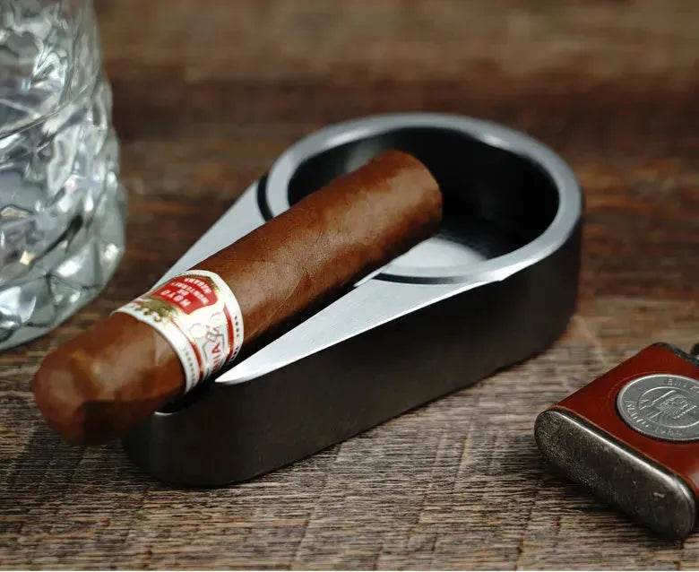 Single Slot Metal Ashtray