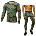 2pcs Camouflage Sport Fitness Workout Gym Outfit set