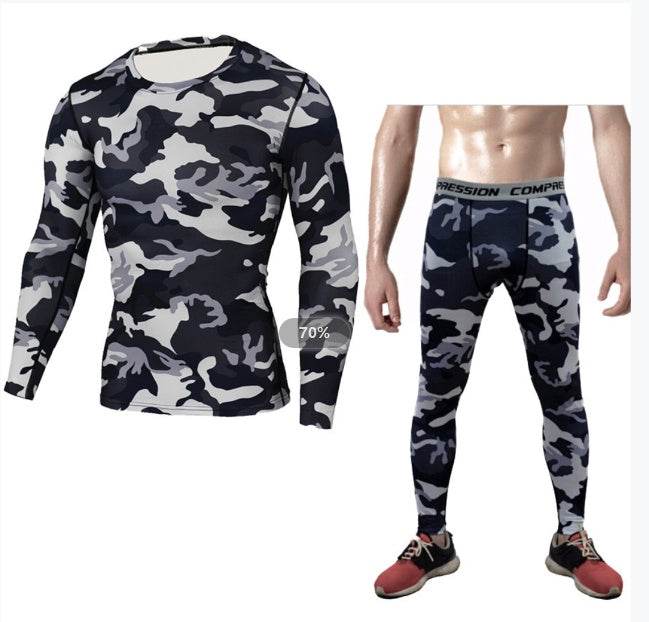 2pcs Camouflage Sport Fitness Workout Gym Outfit set