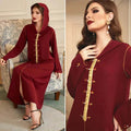 Hand-sewn Diamond Hooded Robe Middle East Dubai Turkey  Kurtas and Kurtis