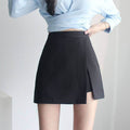 Elegant Hip Side Slit Mini Skirt for women