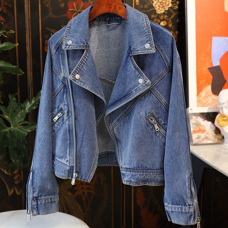 Long Denim Jacket Casual Japanese Korean Style