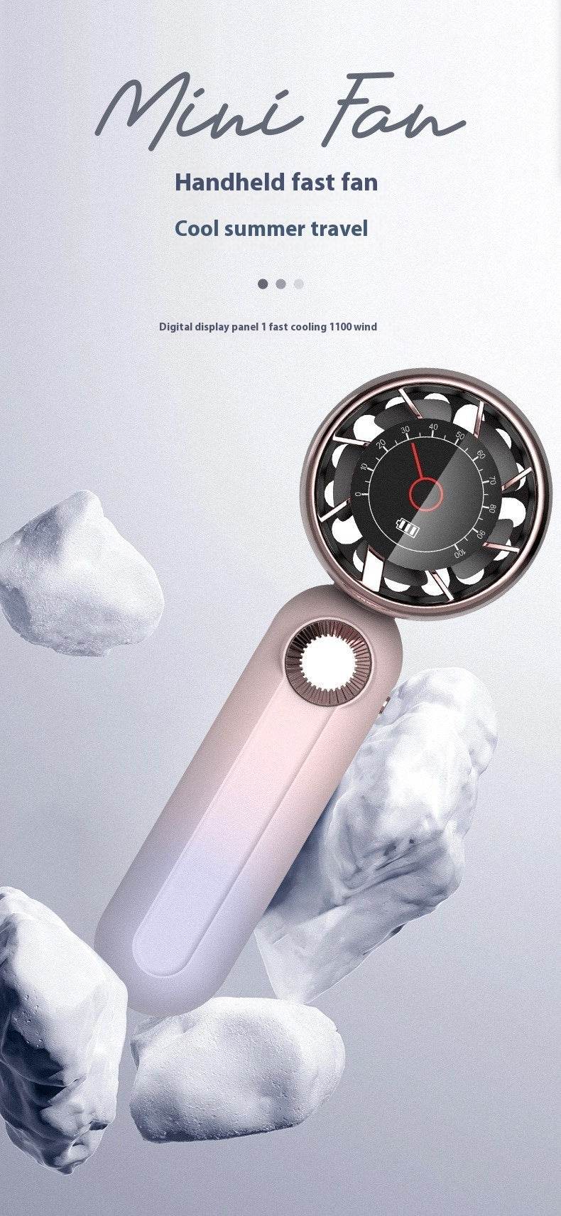 Continuously Variable Transmission Multi-gear Dial Handheld Fan
