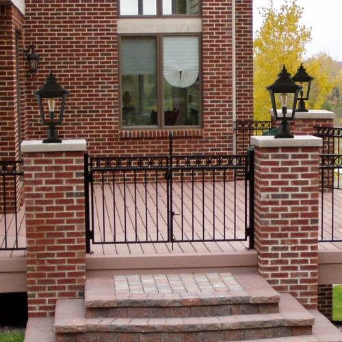 Outdoor Glass Pillar Headlights exterior decor Landscape Pathway Lighting