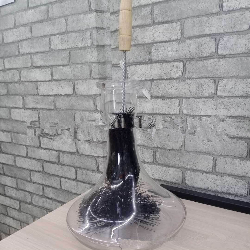 Hookah Glass Bottle Cleaning Brush With Wooden Handle