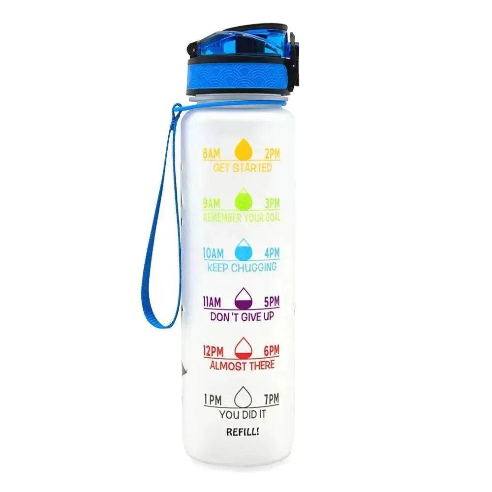 1L Tritan Hydrated Water Bottle for Sport Fitness