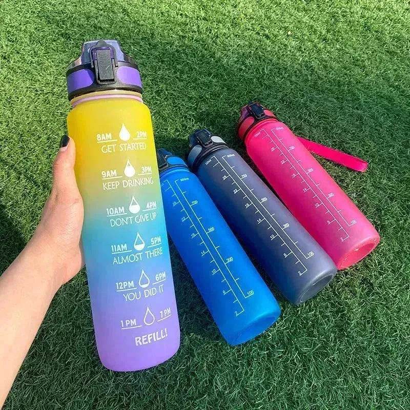 1L Tritan Hydrated Water Bottle for Sport Fitness