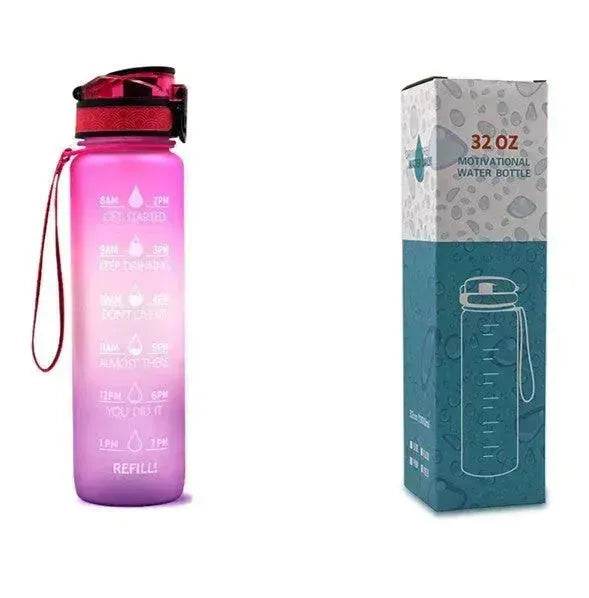 1L Tritan Hydrated Water Bottle for Sport Fitness