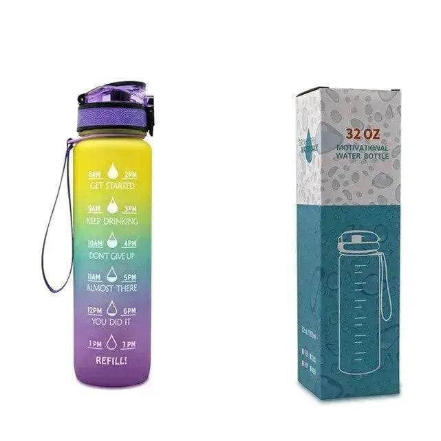 1L Tritan Hydrated Water Bottle for Sport Fitness