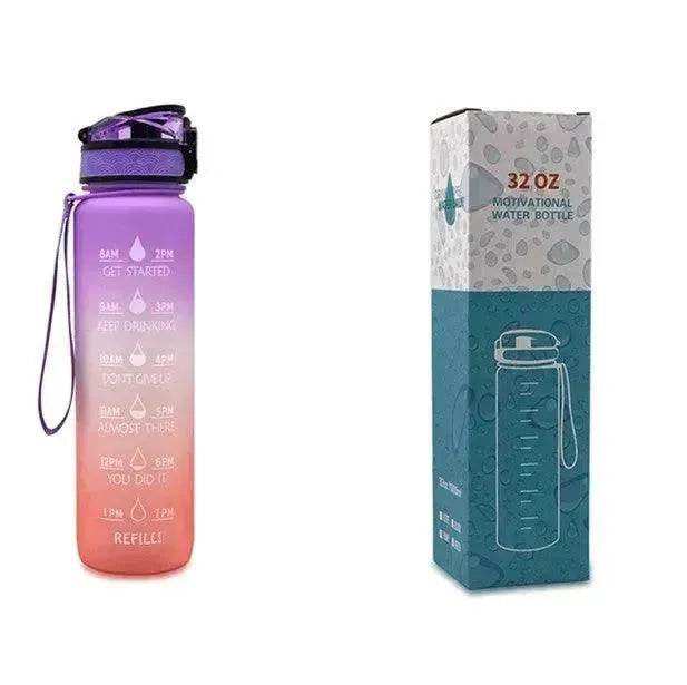 1L Tritan Hydrated Water Bottle for Sport Fitness