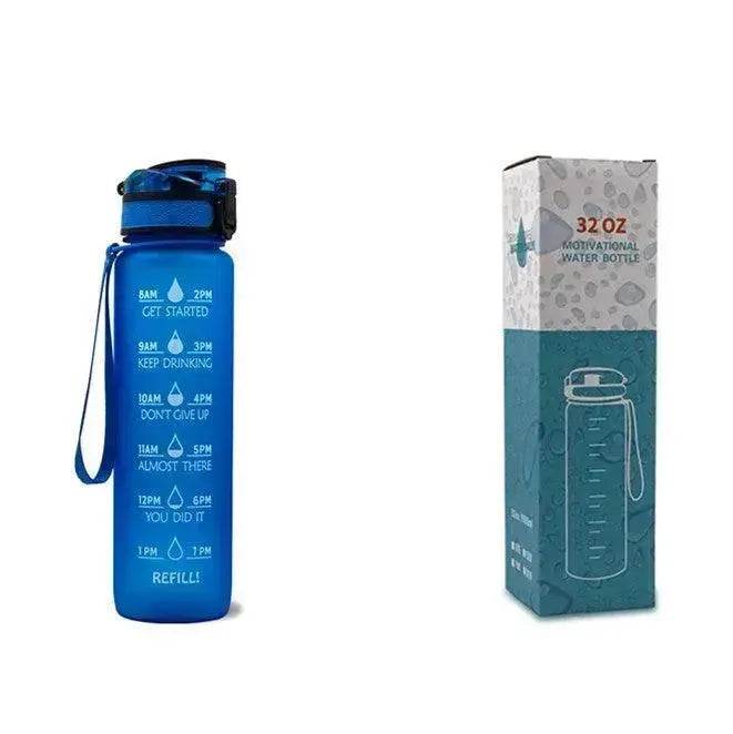 1L Tritan Hydrated Water Bottle for Sport Fitness