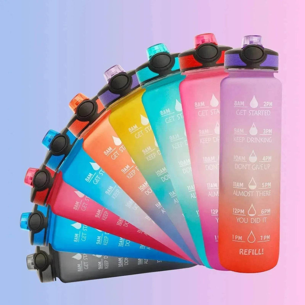 1L Tritan Hydrated Water Bottle for Sport Fitness