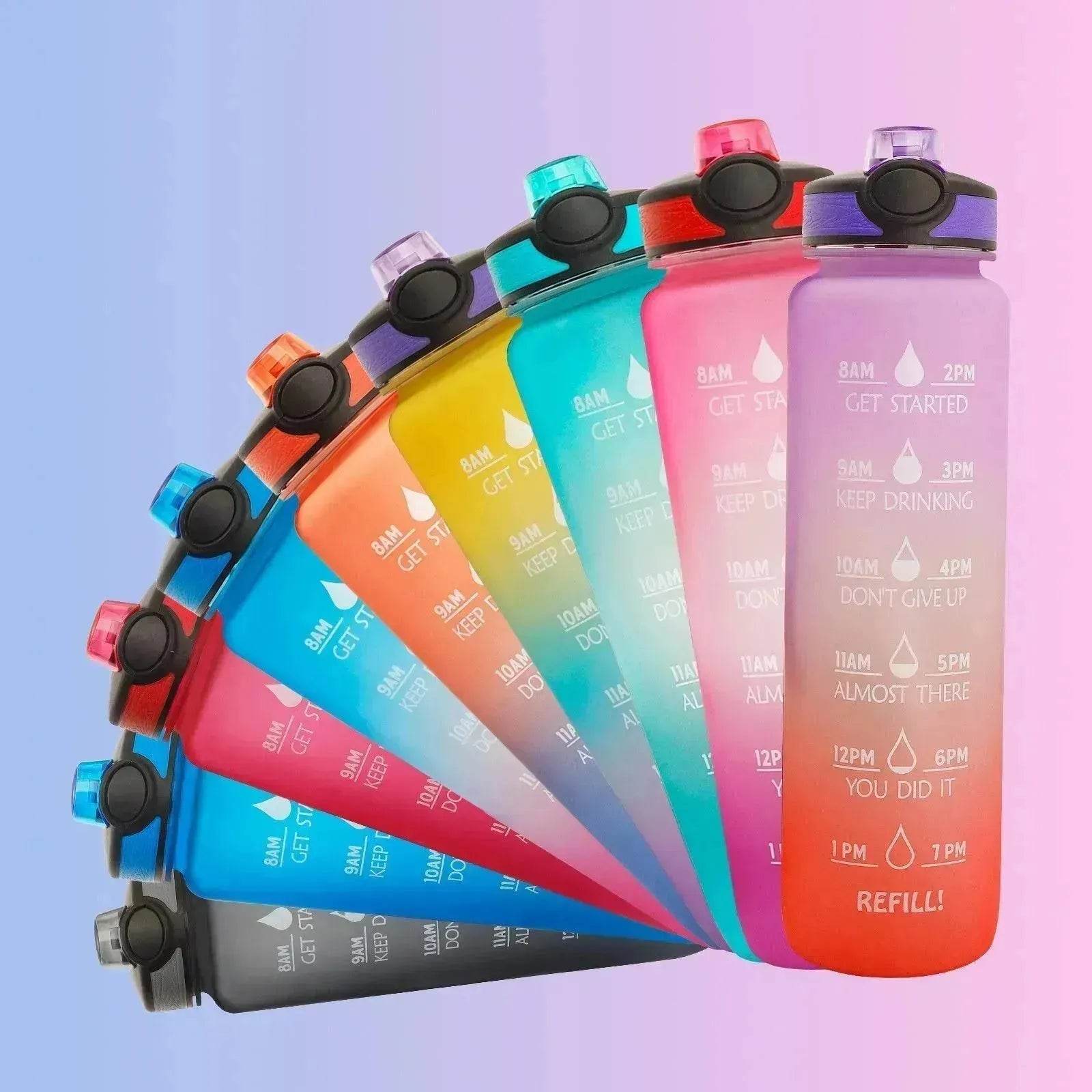 1L Tritan Hydrated Water Bottle for Sport Fitness