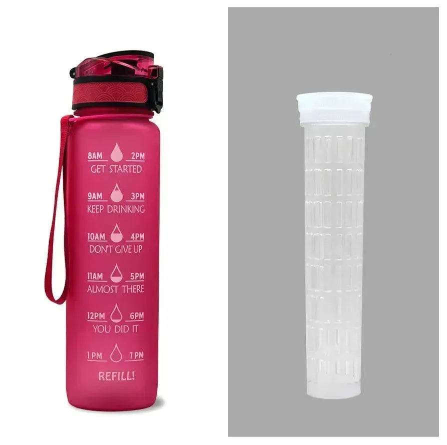 1L Tritan Hydrated Water Bottle for Sport Fitness