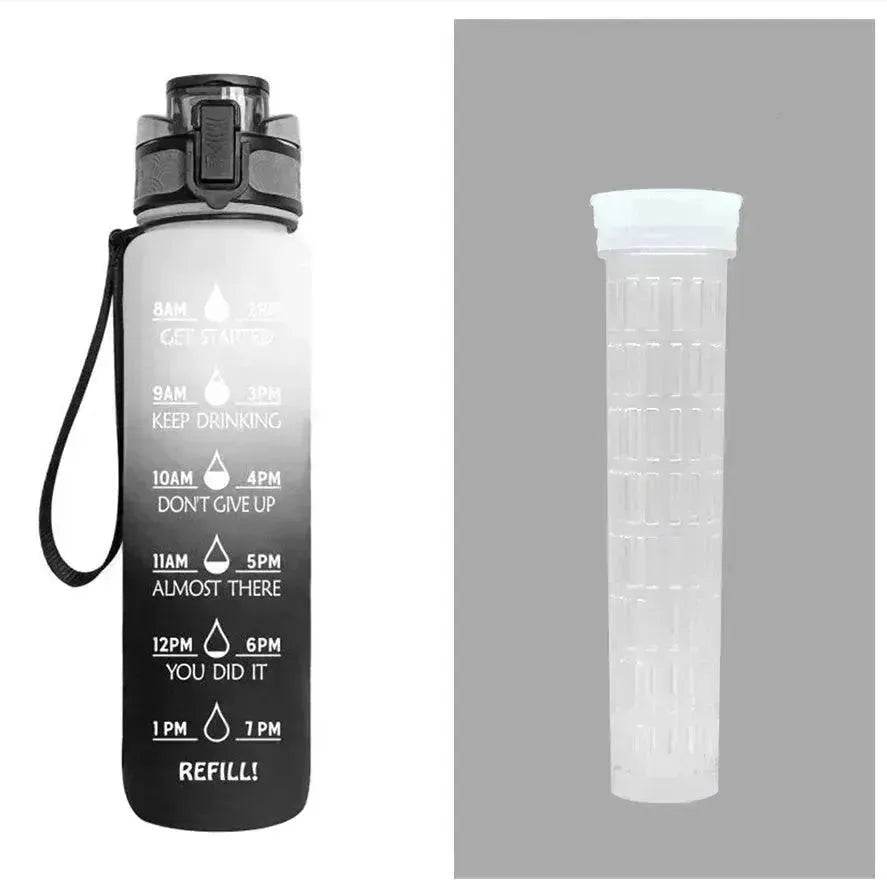 1L Tritan Hydrated Water Bottle for Sport Fitness