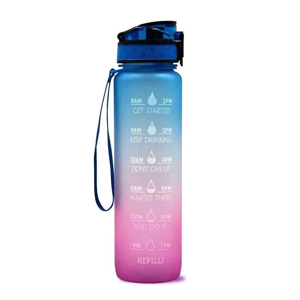 1L Tritan Hydrated Water Bottle for Sport Fitness