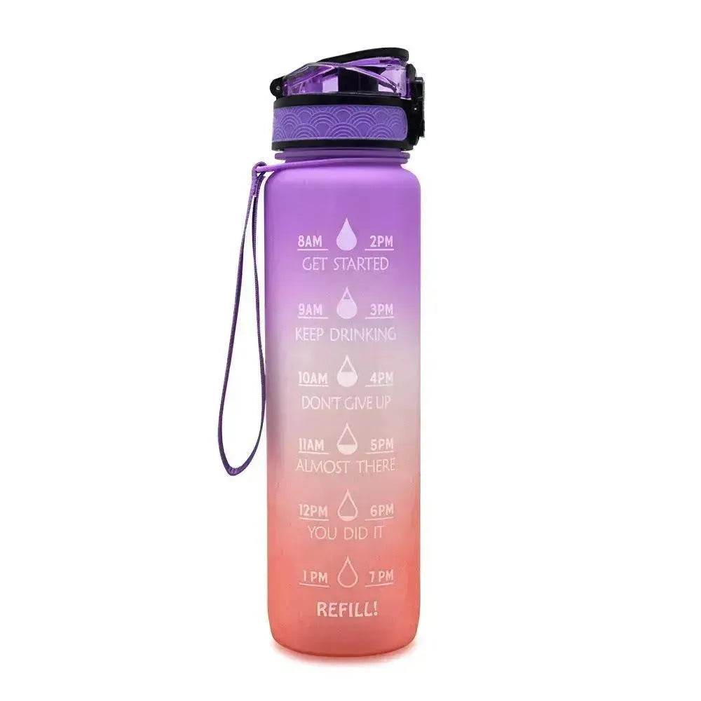 1L Tritan Hydrated Water Bottle for Sport Fitness