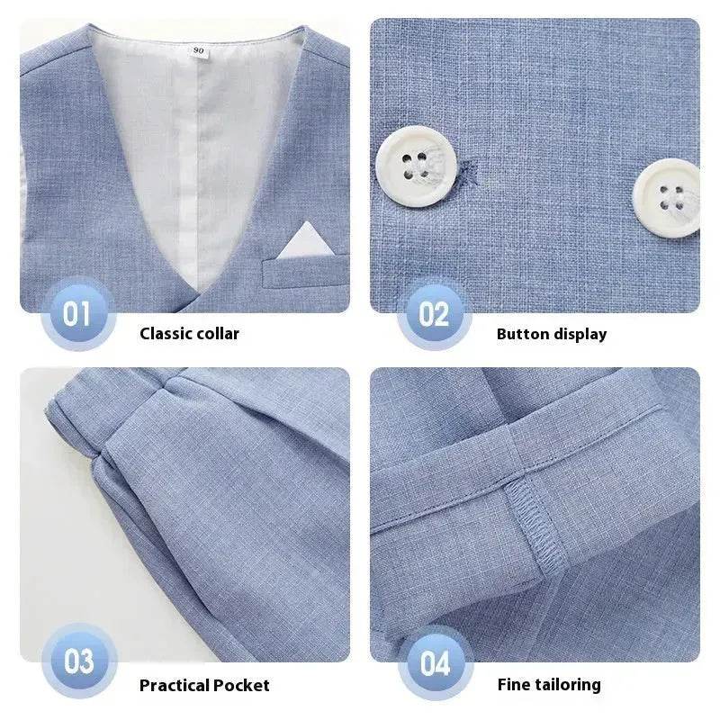 Children's Suit Vest Suit Gentleman Best Man suit 3 piece set outfit