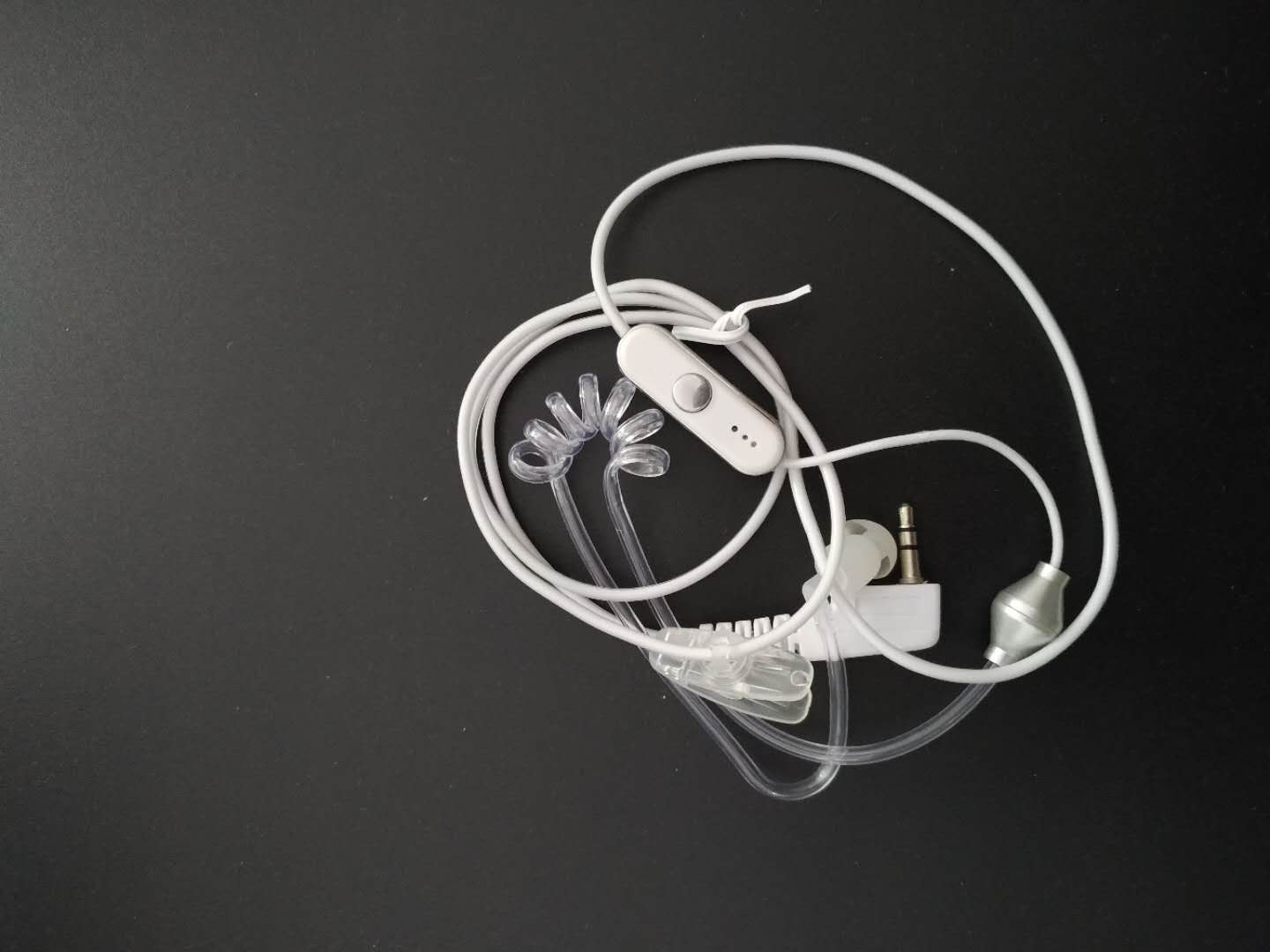 2 pin white air acoustic tube radio headset earpiece for kenwood puxing baofeng uv-5r uv-5ra 888s retevis rt27 h777 rt-5r 2 way radio