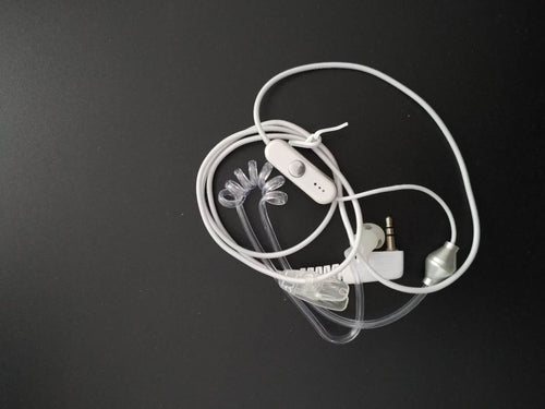 2 pin white air acoustic tube radio headset earpiece for kenwood puxing baofeng uv-5r uv-5ra 888s retevis rt27 h777 rt-5r 2 way radio