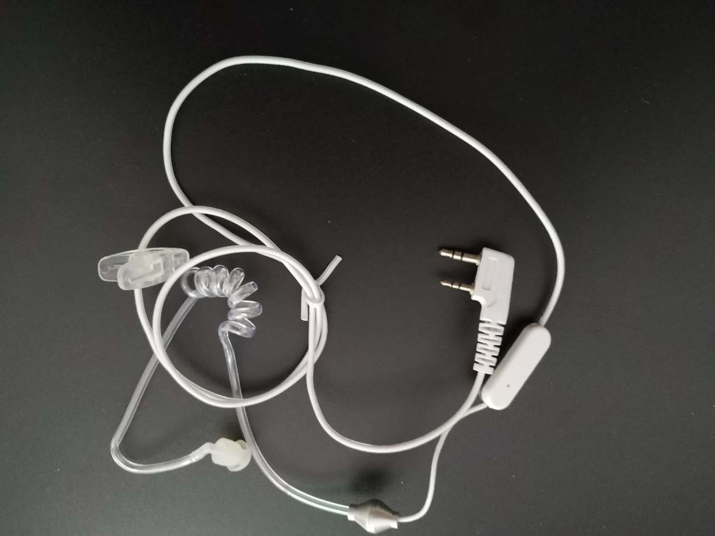2 pin white air acoustic tube radio headset earpiece for kenwood puxing baofeng uv-5r uv-5ra 888s retevis rt27 h777 rt-5r 2 way radio